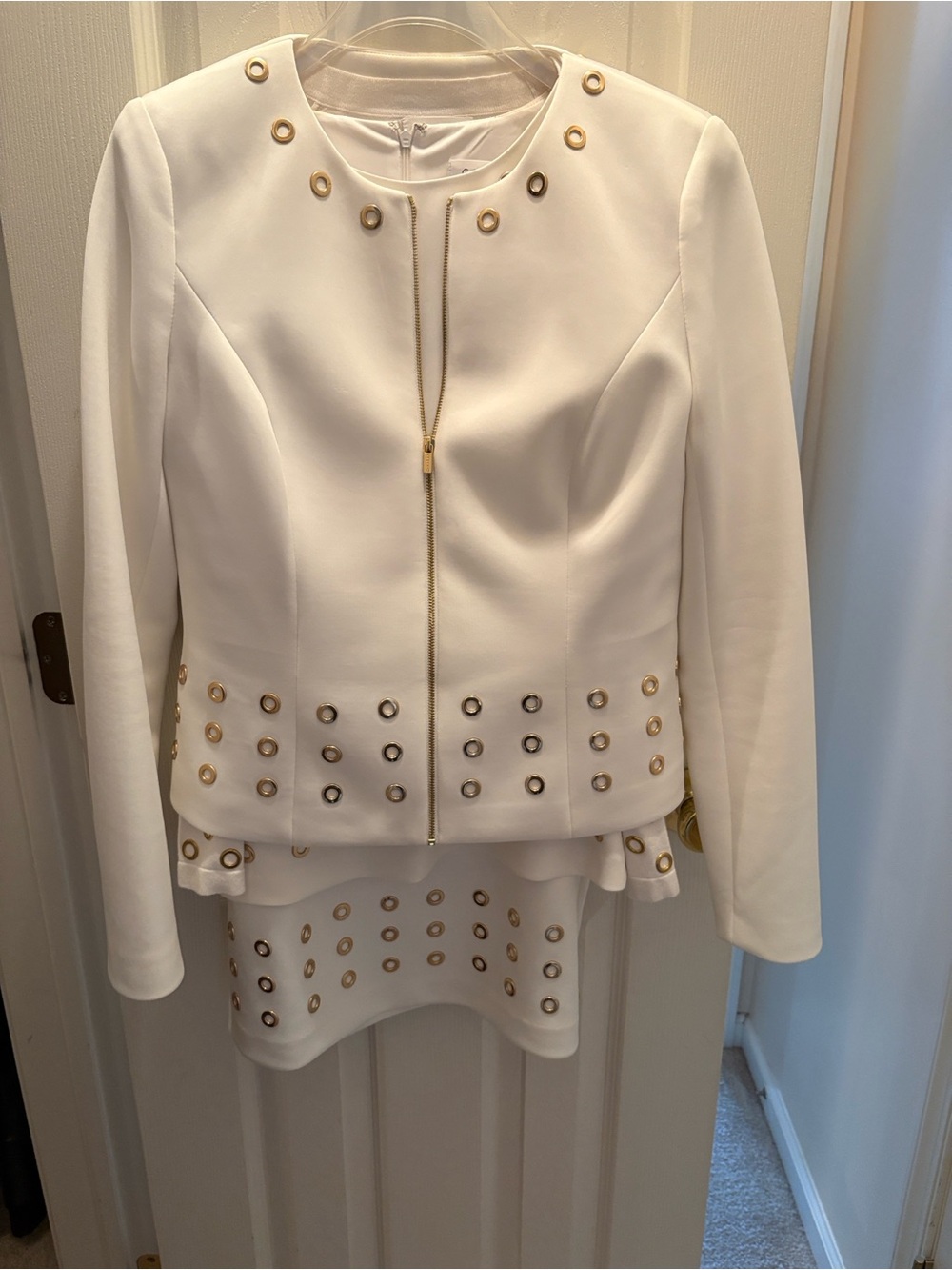 White Suit Calvin Klein